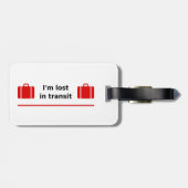 配送中に紛失中 スーツケース2個 ラゲッジマーカー ラゲッジタグ (裏面横)