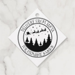 配送型枠サンタクリスマスギフト フェイバータグ