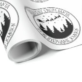 配送型枠サンタクリスマスギフト ラッピングペーパー (ロールコーナー)