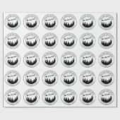 配送型枠サンタクリスマスギフト ラッピングペーパー (フラット)