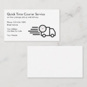 配送業者と配送業者 名刺 (正面/裏面)