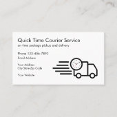 配送業者と配送業者 名刺 (正面)