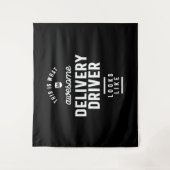 配送業者の役職のギフト タペストリー (正面)