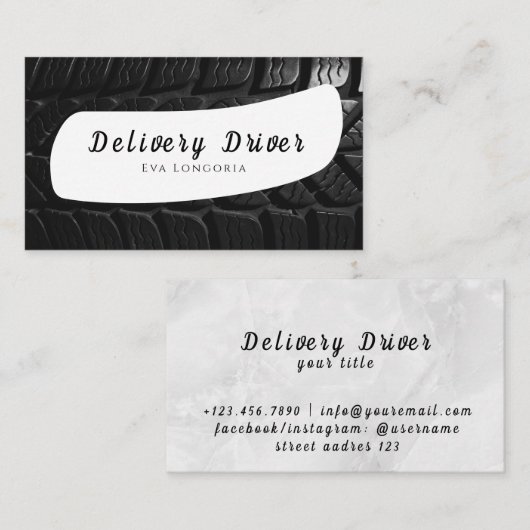 配送業者名刺 名刺 (正面/裏面)