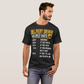 配送業者時給クーリエ郵便配達 Tシャツ (正面フル)