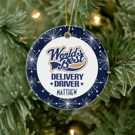 配送用ドライバパーソナライズされたギフトセラミックオーナメント セラミックオーナメント (ツリー)