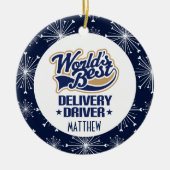 配送用ドライバパーソナライズされたギフトセラミックオーナメント セラミックオーナメント (正面)