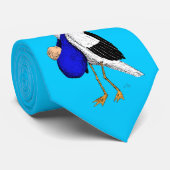 配達こうのとりのタイ ネクタイ (ロール)