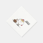 配達クリスマスサンタはどこだ スタンダードカクテルナプキン (角)