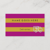 配達サービスの名刺に"印を付けます" 名刺 (正面)