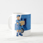 配達員およびヴァン コーヒーマグカップ (正面左)