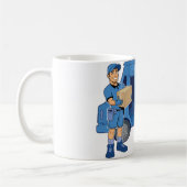 配達員およびヴァン コーヒーマグカップ (左)