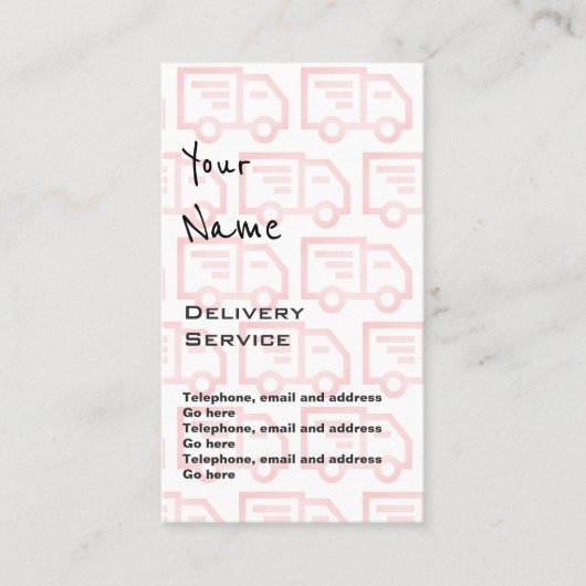 配達正札を"エコーします" 名刺 (正面)