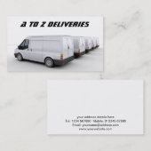 配達用バンの名刺 名刺 (正面/裏面)
