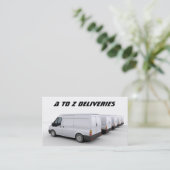 配達用バンの名刺 名刺 (スタンド正面)