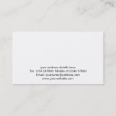 配達用バンの名刺 名刺 (裏面)