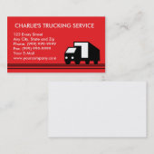 配達用バンの貨物自動車の輸送のトラック 名刺 (正面/裏面)