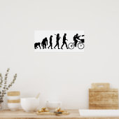 配達男性と新聞配達の少年と女の子 ポスター (キッチン)