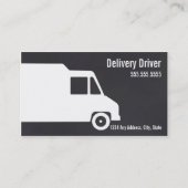 配達運転者の名刺のテンプレート 名刺 (正面)