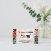 配達食品業務 | 農家市場 名刺 (スタンド正面)