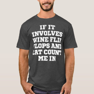 酒おもしろいのビーチサンダルと私の冗談 Tシャツ