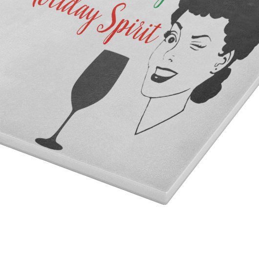 酒おもしろいは僕のホリデー精神の切り札だ カッティングボード (角)