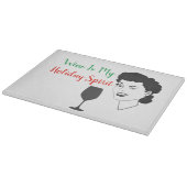 酒おもしろいは僕のホリデー精神の切り札だ カッティングボード (角)