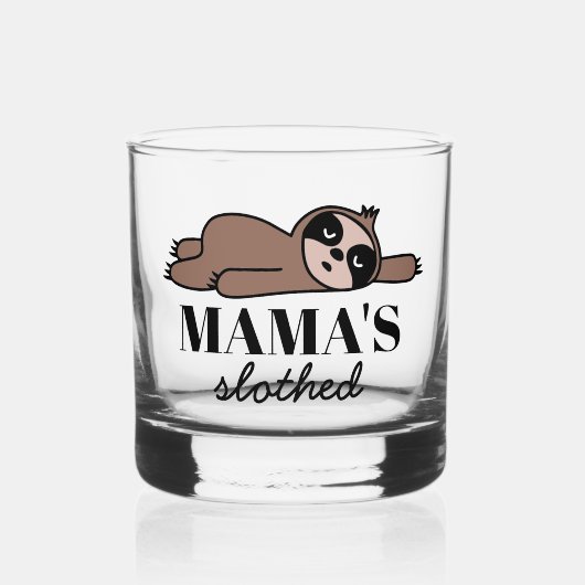 酒おもしろいを好飲む母への贈り物 ウイスキーグラス (正面)