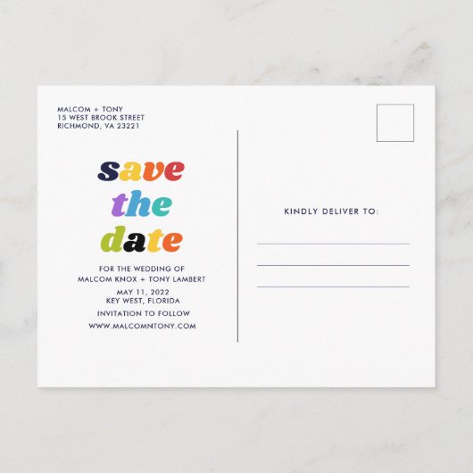 酒おもしろい、食べ物、悪いダンスが動くゲイ写真  案内ポストカード (裏面)