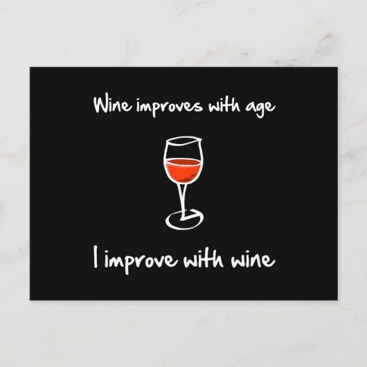 酒が上がる ポストカード (正面)