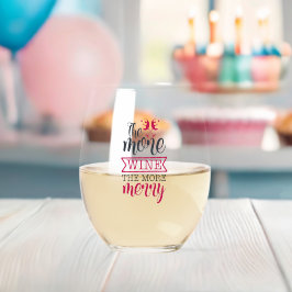 酒が増えるほど酒が増メリーえる ステムなしワイングラス