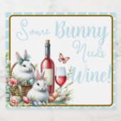 酒が必要なパンがある スパークリングワインラベル (シングルラベル)