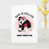 酒が来たから行かなくちゃ |ユーモアを飲む カード (黄色い花)