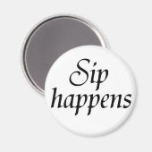 酒が起こるワインノベルティジョークことわざブドウ園ギフト マグネット (正面/裏面)