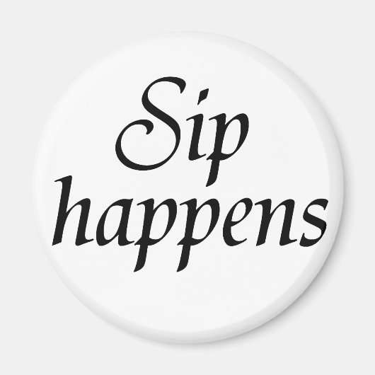 酒が起こるワインノベルティジョークことわざブドウ園ギフト マグネット (正面)