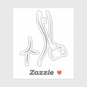 酒とビールを飲み干す シール (シート)