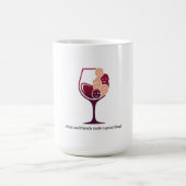 酒と友達が混素晴らしぜ合う コーヒーマグカップ (中央)