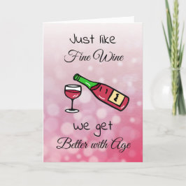 酒と同素晴らし様に年を取ると好くなる カード