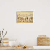 酒と武器を積んだ荷車を引く男たち ポスター (キッチン)