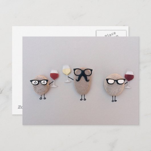 酒と石 ポストカード (正面/裏面)