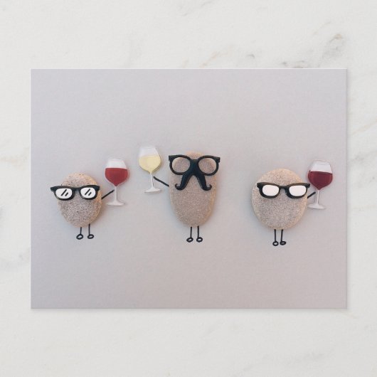 酒と石 ポストカード (正面)