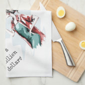 酒と金の願い キッチンタオル (四つ折り)