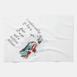 酒と金の願い キッチンタオル