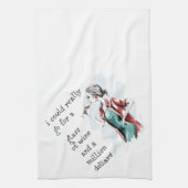 酒と金の願い キッチンタオル (縦)