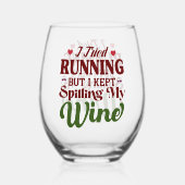 酒に茎の無保いグラスをこぼした ステムなしワイングラス (裏面)