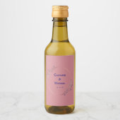 酒のミニラ結婚ベルセット ワインラベル (正面)