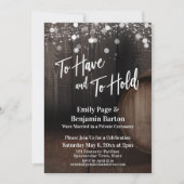 酒の樽や灯を持ち歩く 招待状 (正面)