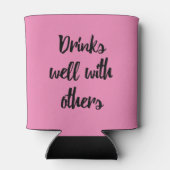 酒は人に好おもしろいく飲む 缶クーラー (裏面)