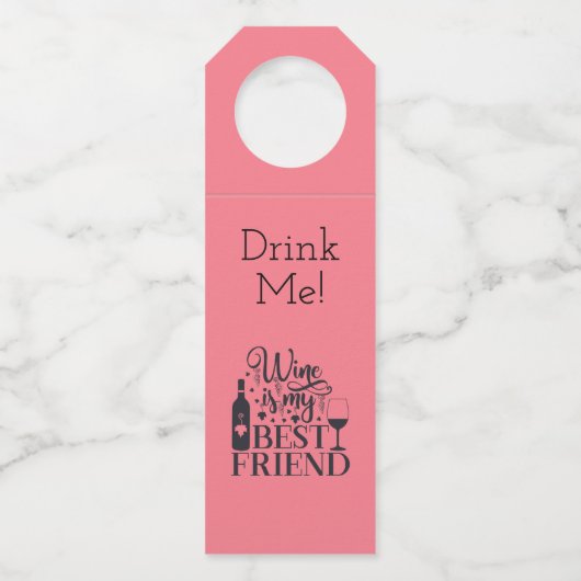 酒は僕の友最高のだ ボトルネックタグ (正面)