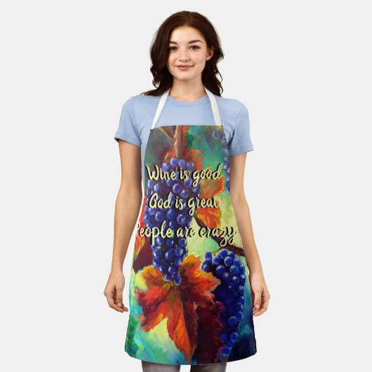 酒は好い エプロン (着用した状態)